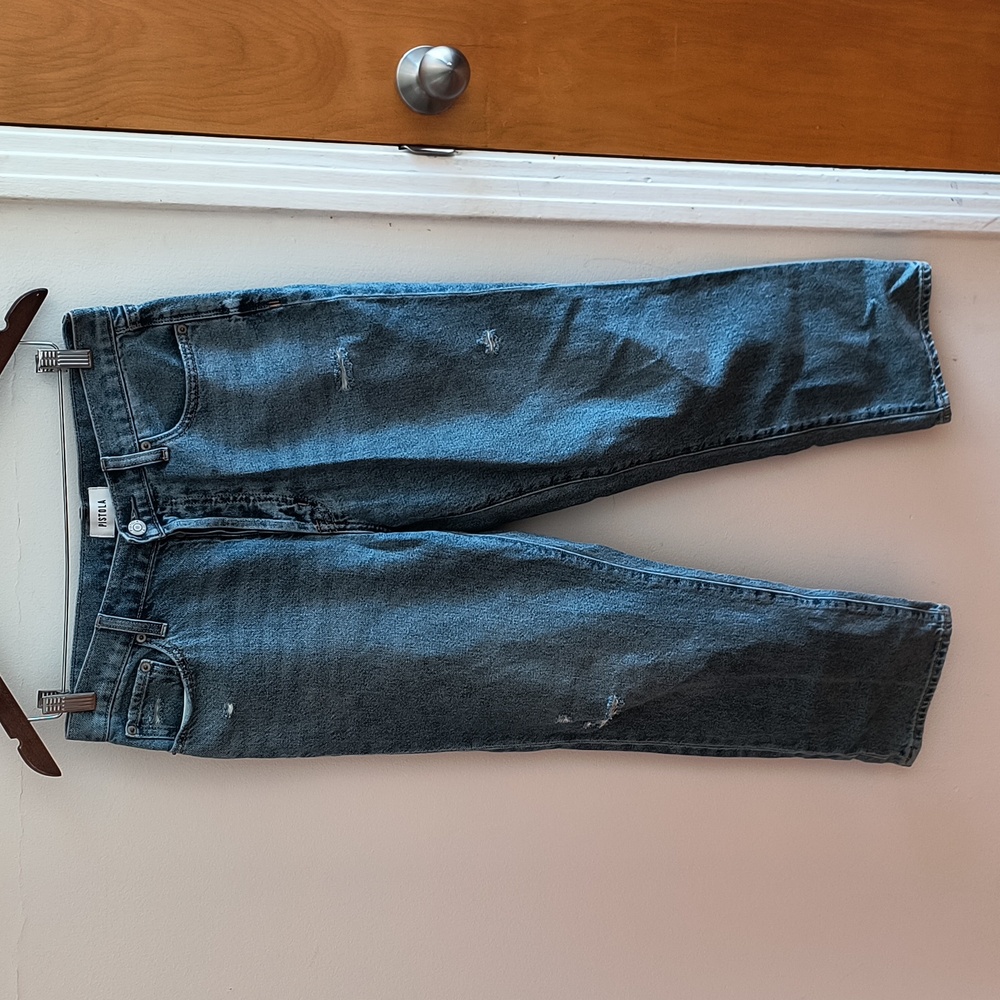 Pistola Button Fly Mom Jean Size 28